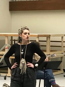 "La Klenetsky, born to sing Kurt Weill" [photo by William Socolof]